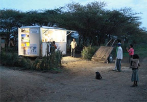 Solar-powered M2M kiosks help vehicles to deliver phone recharging in remote communities