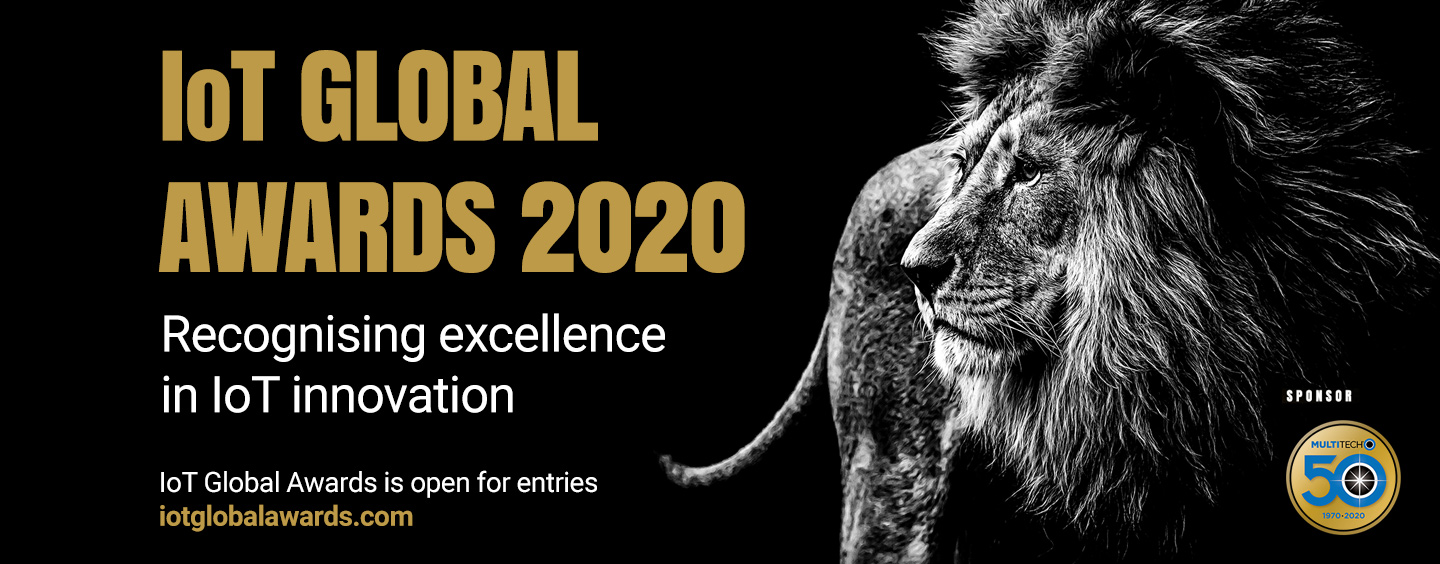 IoT Global Awards 2020 is open for entries - lion image on black background