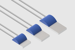 Temperature sensor accuracy improved with custom packaging for platinum thin film elements