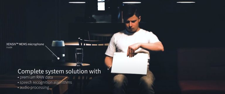 Smart speaker with Infineon XENSIV™ MEMS microphones