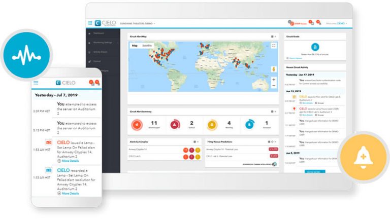 Monitoring your cinema devices from anywhere at any time… in realtime