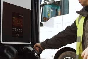 Delta’s ultra fast EV charger to power electric haulage truck in the UK