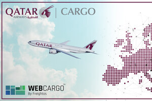 Qatar Airways Cargo launches WebCargo by Freightos