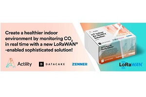 Zenner, Datacake and Actility release a new IoT indoor air quality solution for CO2 monitoring