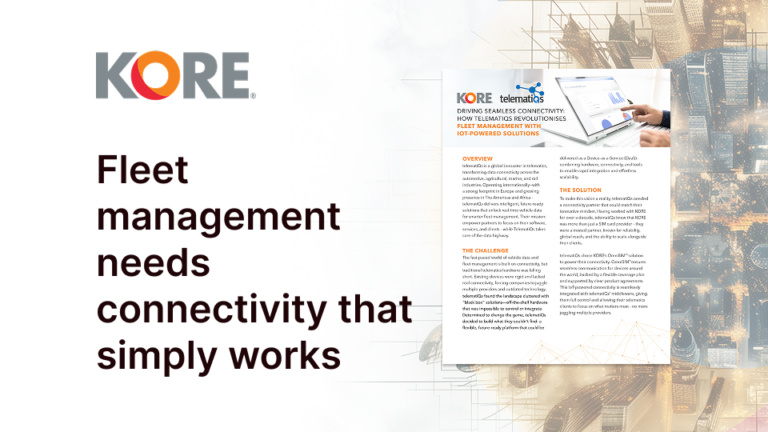 Fleet management needs connectivity that simply works